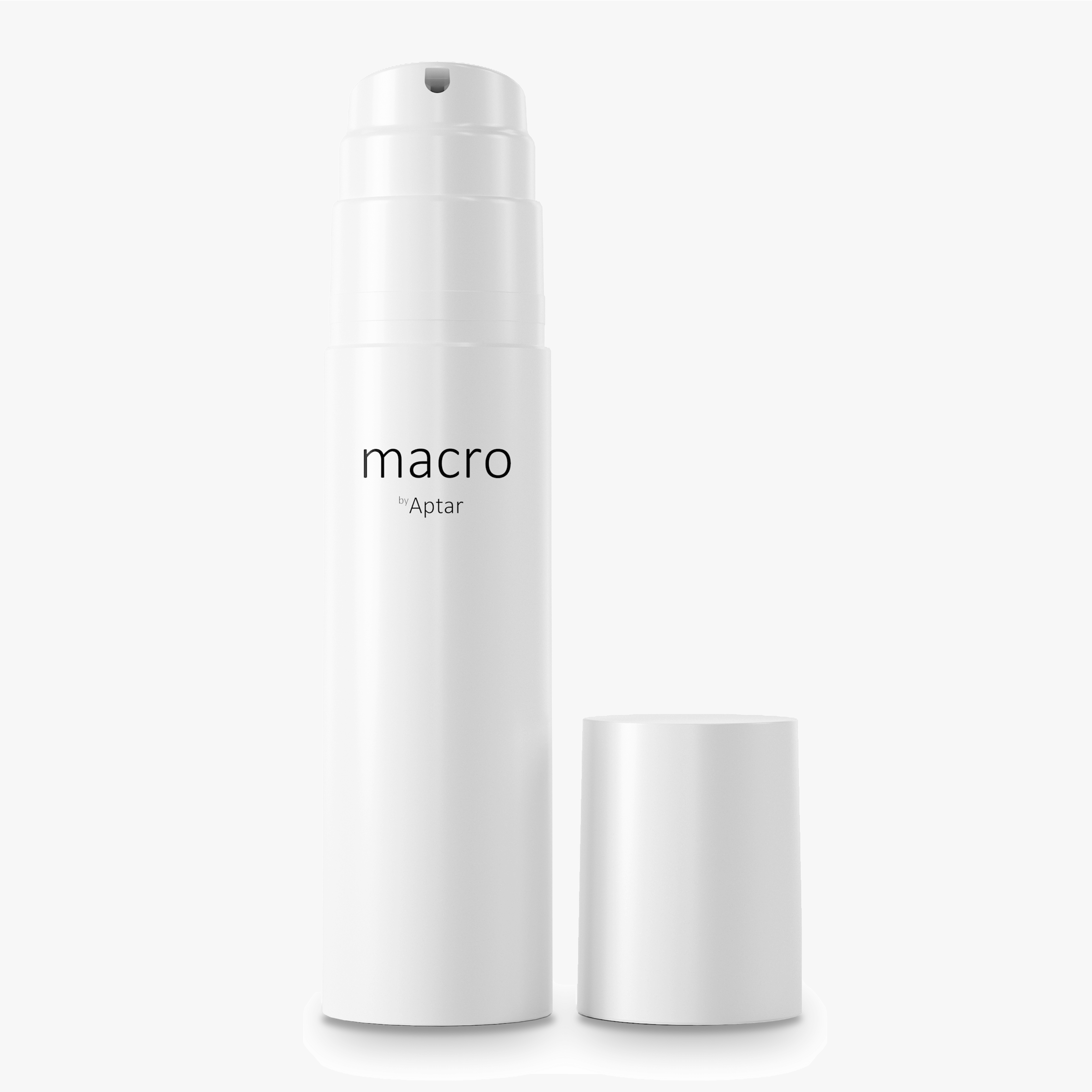 Aptar-Beauty-Macro-Slim-Airless-Packaging-White-With-Cap (1) Macro Compact